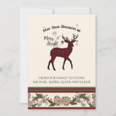 ウッドロ素朴ッジクリスマスディアアントラータイポグラフィ シーズンカード (裏面)