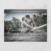 ウッドロ素朴マンテ婚約したィック写結婚真夫婦 ポストカード (正面)