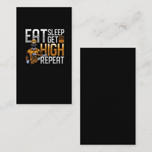 ウッドワーおもしろいカー引用文フォレストアーボリストユーモア 名刺 (正面/裏面)