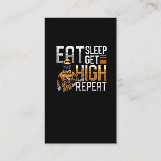 ウッドワーおもしろいカー引用文フォレストアーボリストユーモア 名刺 (正面)