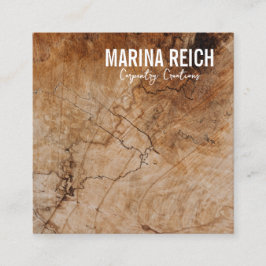 ウッドワーカモダンースタイリッシュズの名刺 スクエア名刺