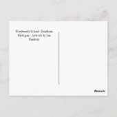 ウッドワーススクール – ディアボーン・ミシガン ポストカード (裏面)