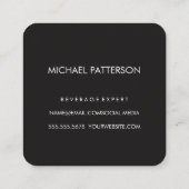 ウッドワ素朴インビール樽 スクエア名刺 (裏面)