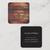 ウッドワ素朴インビール樽 スクエア名刺 (正面/裏面)