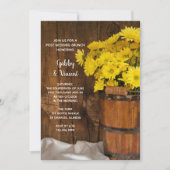 ウッドンバケツのデイジー カントリー ポスト ウェディング ブランシュ 招待状 (正面)