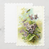 ウッドヴァイオレットサンキューカード (正面/裏面)