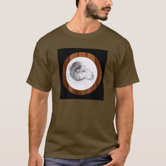 ウッド中国のラムイヤー〔占星術の〕十二宮図メンティー1 Tシャツ