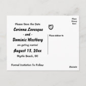 ウッド保存婚約結婚の馬 ポストカード (裏面)