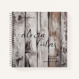 ウッド動揺して結婚ズゲストブック ノートブック