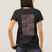 ウッド天井、クローム扇風機Tシャツ Tシャツ (裏面)