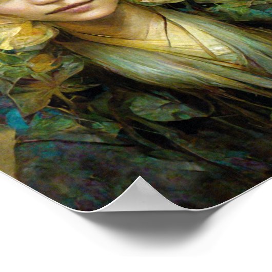 ウッド妖精2妖精ファンタジーアートポスター ポスター (角)