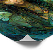 ウッド小妖精や小人妖精ファンタジーアートポスター ポスター (角)