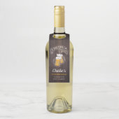 ウッド応援とビール任意の年齢誕生日 ボトルネックタグ (ボトル)