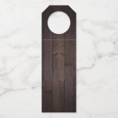 ウッド応援とビール任意の年齢誕生日 ボトルネックタグ (裏面)