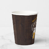 ウッド応援とビール任意の年齢誕生日 紙コップ (右)