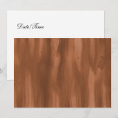 ウッド招待状 招待状 (正面/裏面)