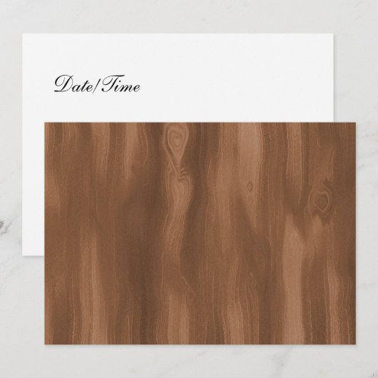 ウッド招待状 招待状 (正面/裏面)