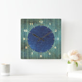 ウッド書の動揺して壁時計 スクエア壁時計 (ホーム)