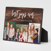 ウッド最高の素朴ポップグランドパフォトコラージュ フォトプラーク (側面)