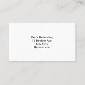 ウッド汚れ付き名刺デザイン 名刺 (裏面)