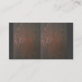 ウッド汚れ付き名刺デザイン 名刺