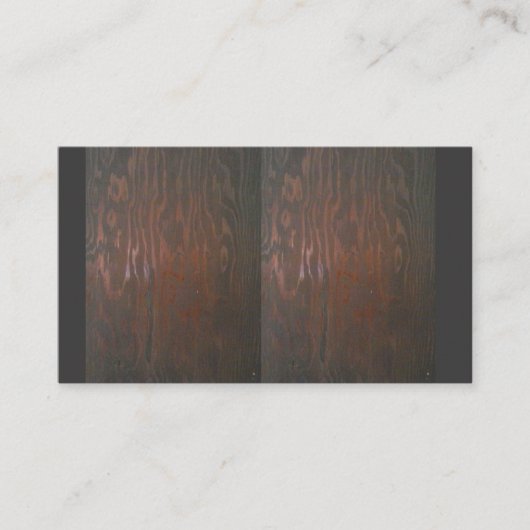 ウッド汚れ付き名刺デザイン 名刺 (正面)