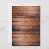 ウッド男の赤ちゃんベビーシャワー妊娠ゲームカード 招待状 (裏面)