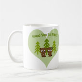 ウッド私のビーバーラブ コーヒーマグカップ (左)