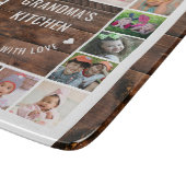 ウッド素朴おばあちゃんのキッチン16フォトコラージュ カッティングボード (角)