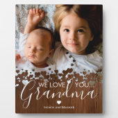 ウッド素朴おばあちゃんの写真 フォトプラーク (正面)