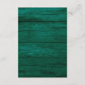 ウッド素朴の結婚詳細サイト エンクロージャーカード (裏面)