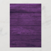 ウッド素朴の結婚詳細Webサイトのエンクロージャカード エンクロージャーカード (裏面)