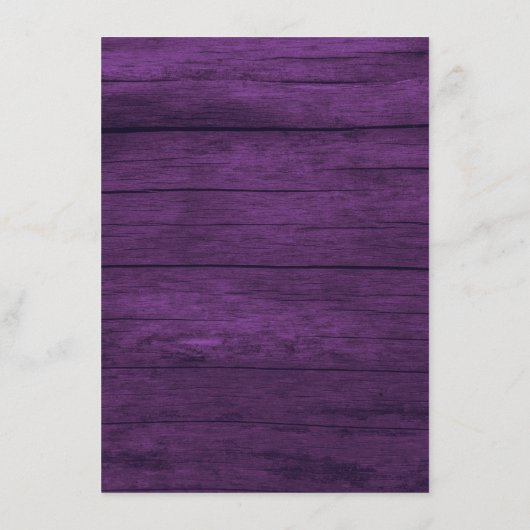 ウッド素朴の結婚詳細Webサイトのエンクロージャカード エンクロージャーカード (裏面)