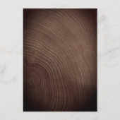 ウッド素朴の結婚詳細Webサイトのエンクロージャカード エンクロージャーカード (裏面)