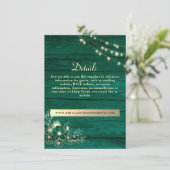 ウッド素朴の結婚詳細Webサイトのエンクロージャカード エンクロージャーカード (スタンド正面)