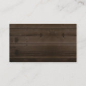 ウッド素朴の結婚Webサイトのエンクロージャカード エンクロージャーカード (裏面)