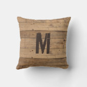 ウッド素朴はファミリーキャビンの名前へようこそ クッション (裏面)