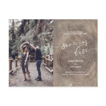 ウッド素朴は日付の写真はがきを保存