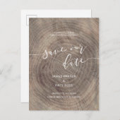 ウッド素朴は日付はがきを保存 案内ポストカード (正面/裏面)