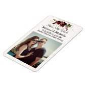 ウッド素朴は私たちの磁石の日結婚付を保存 マグネット (左側)