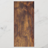 ウッド素朴ひまわり明るい黄色の結婚披露宴 メニュー (裏面)