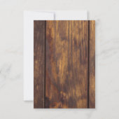 ウッド素朴ひまわり秋カントリーウェディング 出欠カード (裏面)