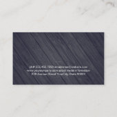 ウッド素朴アツバーベキューイーターリー 名刺 (裏面)