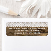 ウッド素朴アンドレース結婚差出人住所 ラベル (インサイチュ)