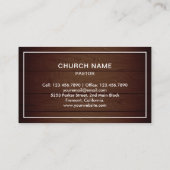 ウッド素朴イエスキリスト十字架 名刺 (裏面)