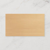 ウッド素朴イエロフローラバタフライテーブルプレース プレイスカード (裏面)