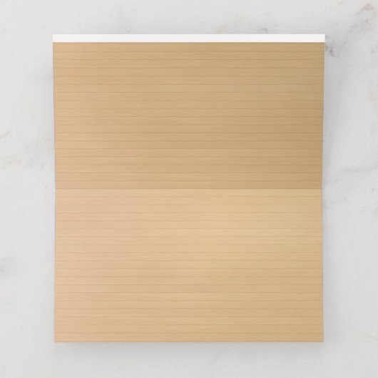 ウッド素朴イエロフローラバタフライテーブルプレース プレイスカード (内部開封)