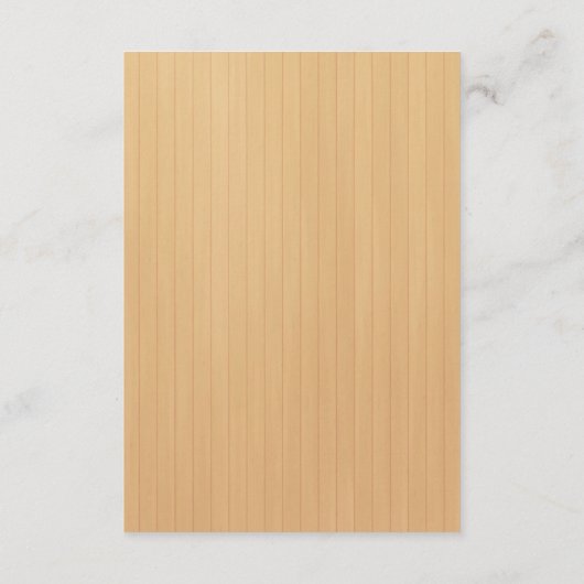 ウッド素朴イエロフローラバタフライ結婚ズ詳細 エンクロージャーカード (裏面)