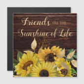 ウッド素朴イエローサンフラワーフレンズサンシャイン (正面/裏面)