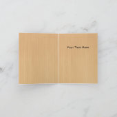 ウッド素朴イエローフローラ蝶ありがとう カード (内部)